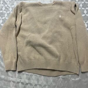 Men's Beige polo sweater